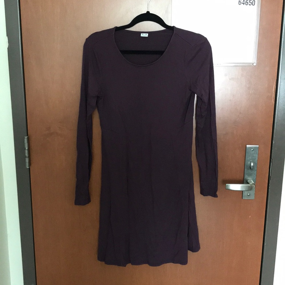 Purple cotton dress